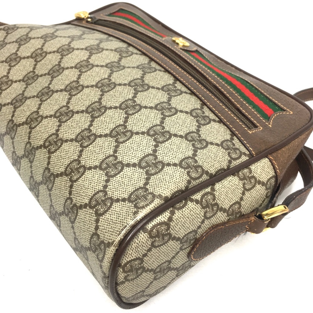Authentic Gucci brown monogram coated canvas crossbody bag - Picture 6 of 16